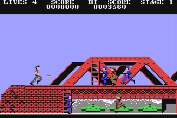 Green Beret Game 1 C64